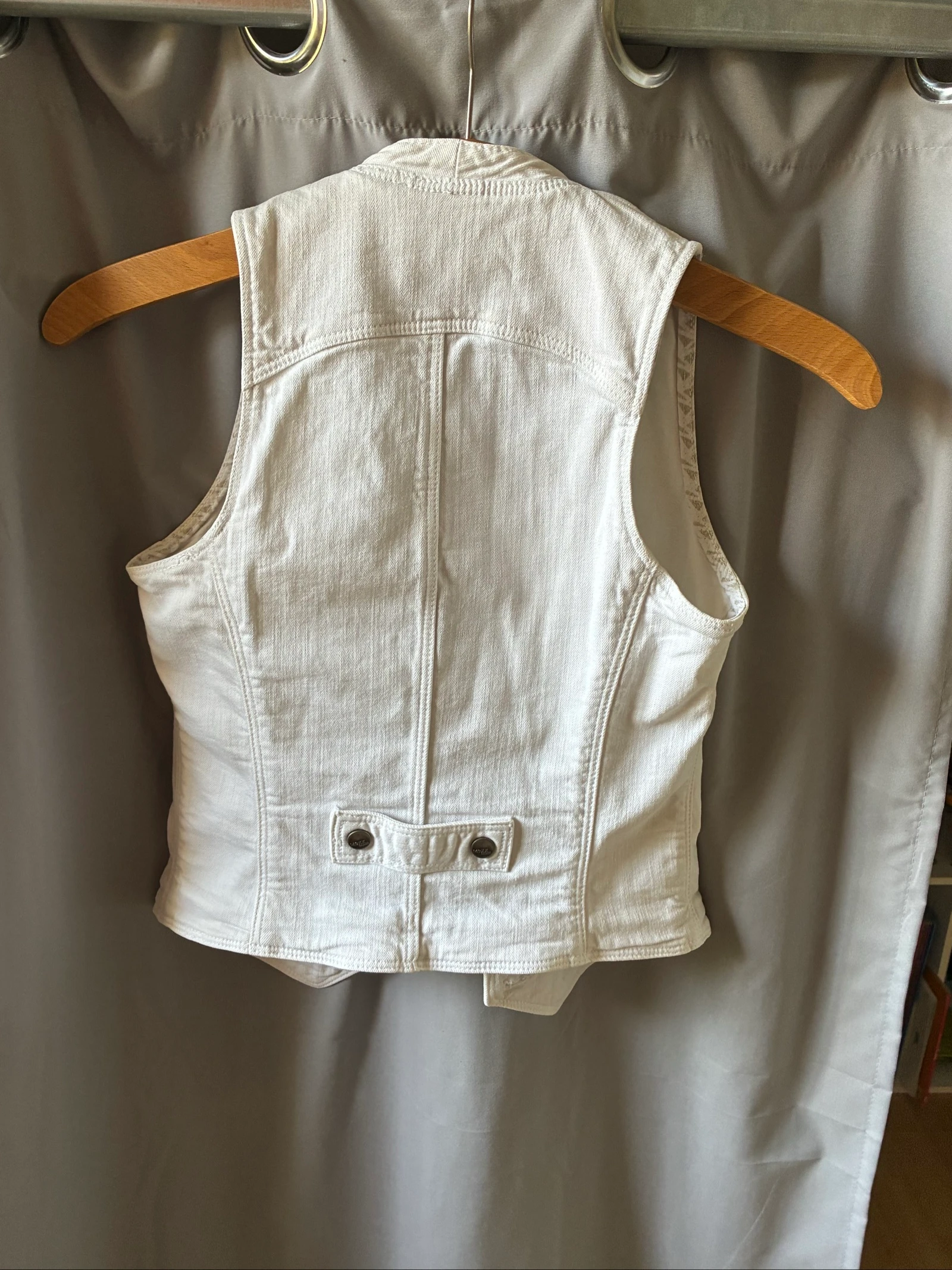 Veste jeans sem mangas feminina 32 – photo 4